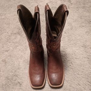 Men's Ariat Tombstone Smooth Quill Ostrich Boots